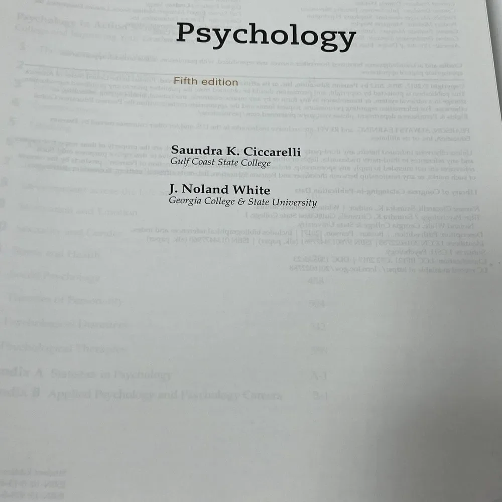 Psychology -- Books a la Carte‎ by J. White and Saundra Ciccarelli (2016,...